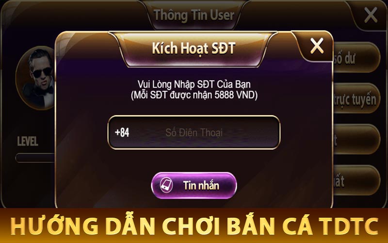 Hướng dẫn chơi game bắn cá đổi thưởng trên TDTC